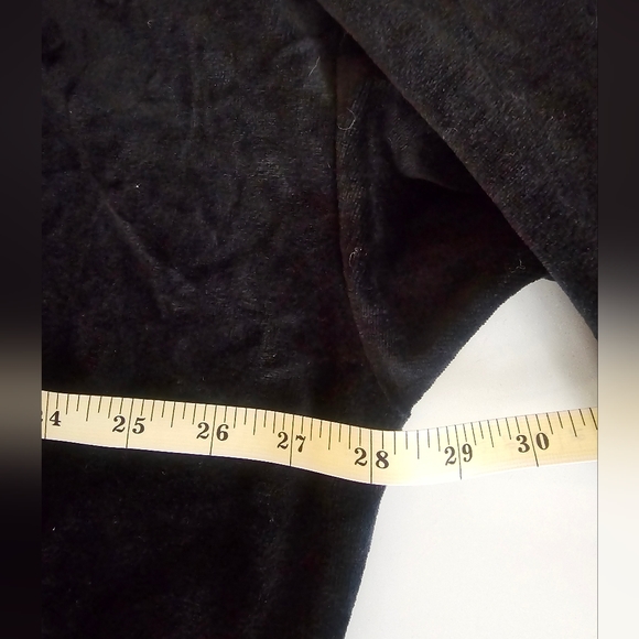 Disney Catalog Mickey Velour Jacket Womens 1XL Black Full Zip Sweatshirt Pockets - Picture 3 of 11